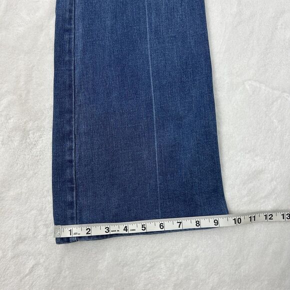 White House Black Market Jeans Womens 12L Blue The Skinny Flare Stretch Denim - Picture 10 of 11